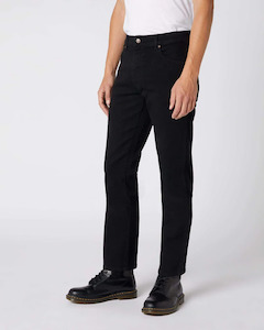 Clothing: WRANGLER Zip Fly Straight Jean 'Black'