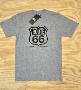 Clothing: Route 66 Women's Original 1989 Tee 'Grey Marle'