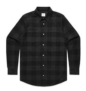 ROUTE 66 Men's Flannel Check Shirt 'Coal'