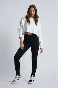 Clothing: ABRAND High Skinny 'Black Magic'