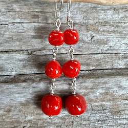 Jewellery: Vintage Venetian glass earrings