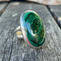 Malachite ring