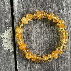 Baroque cognac Baltic Amber bracelet