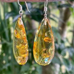 Baltic Amber drop earrings