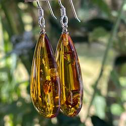 Baltic Amber drop earrings