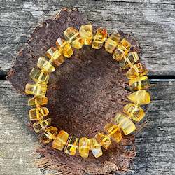 Faceted cognac Baltic Amber bracelet