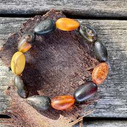 Matte baltic amber bracelet