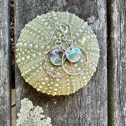 Paua shell earrings