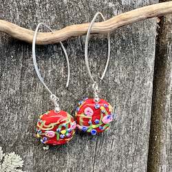 Antique venetian glass earrings