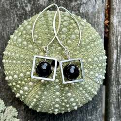 Black onyx earrings