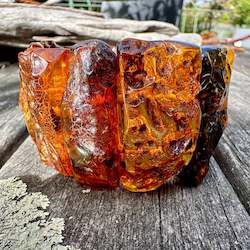 Chunky Baltic amber cuff