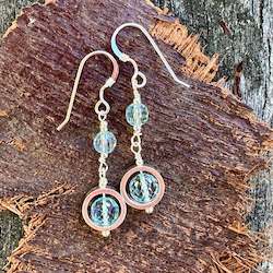 Blue topaz earrings