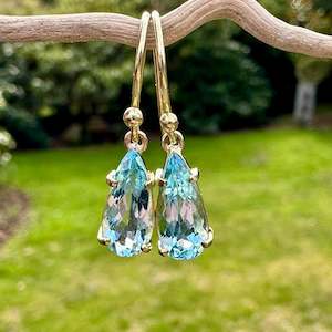 Small Aquamarine earrings