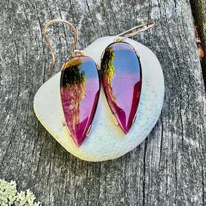 Jewellery: 16.5 ct Watermelon Tourmaline earrings