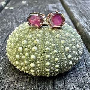 Jewellery: Brazilian tourmaline studs