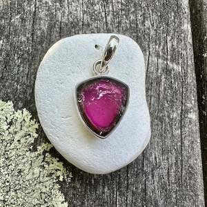 Watermelon tourmaline pendant