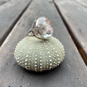 Round Rutilated Quartz Ring