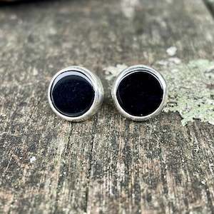 Black Onyx Stud Earrings