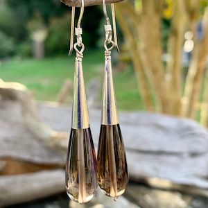 Jewellery: Smoky Quartz Drop Earrings