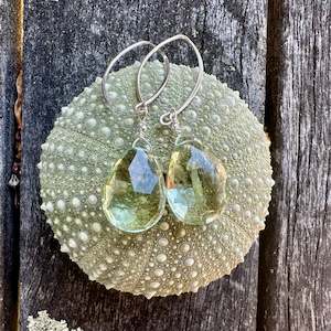 Prasiolite earrings