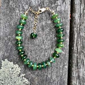 Siberian jade bracelet