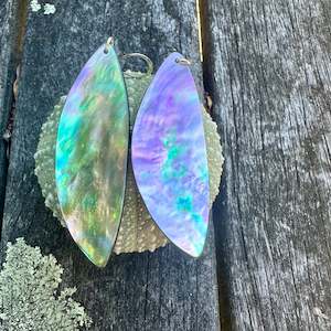 Jewellery: Paua shell earrings