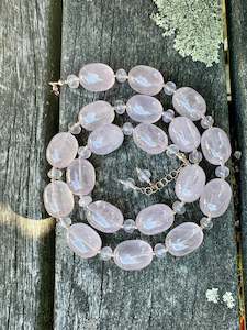 Rose quartz necklace