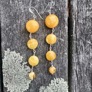 Butterscotch amber earrings