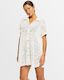 Womens Dalia Beach Crochet Shirt Dress