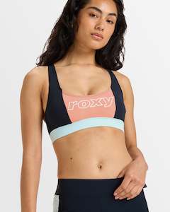 Womens Roxy Active Coloblock Bikini Top