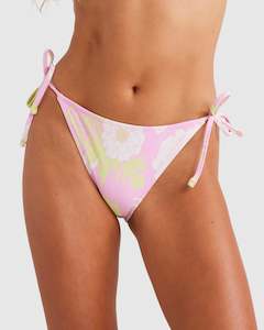 Womens Hollow Trees Tie-Side Bikini Bottom