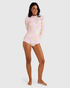 Womens Hollow Trees Long Sleeve One Piece Swimsuit