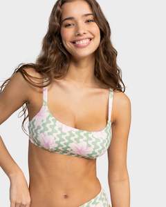 Womens Hibiscus Daze Underwire D Cup Bikini Top