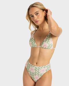 Womenswear: Womens Hibiscus Daze Midwaist Bikini Bottom