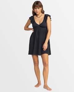 Womens Luna Mini Puff Sleeves Mini Dress