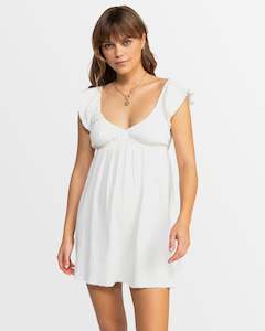 Womens Luna Mini Puff Sleeves Mini Dress