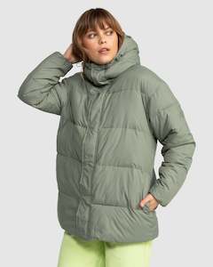 Womenswear: Womens Ocean Dreams Sherpa Hooded Puffer Jacket