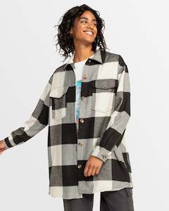 Womens Check The Swell Checkered Shacket