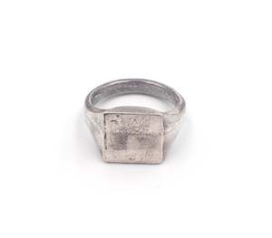 Sandcast Signet Ring