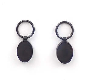 Oval Dangler Studs