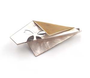 Jewellery: Origami Cut Out Brooch