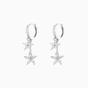 Flora Flower Drop Earrings in s925