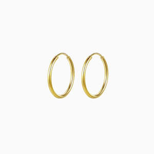 Arya Hoops Earrings in s925 with gold plating