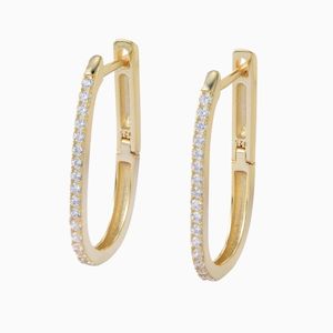 Jewellery: Althea Hoops Earrings in s925 with gold plating