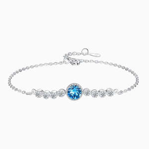 Isabel Blue Crystal Bracelet in s925