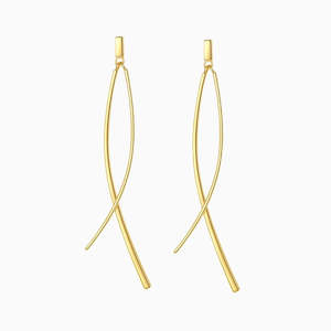 Divine Drop Earrings in s925 with gold plating