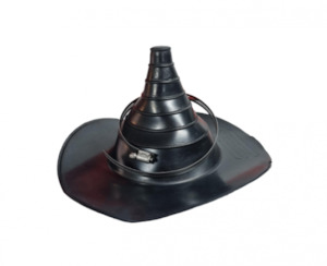 Rubber Pipe Seal Black (Witches Hat)