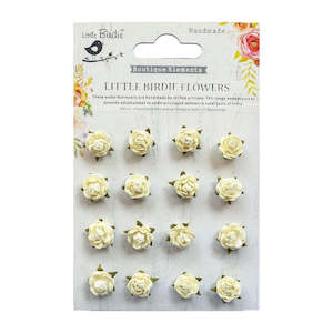 Little Birdie Handmade Paper Flowers - Micro Roses - Moonlight