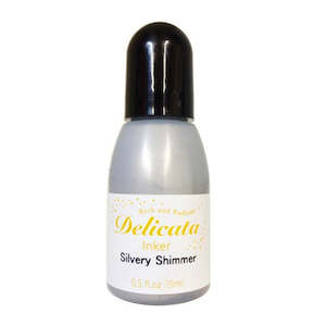 Tsukineko Delicata Pigment Reinker - Silvery Shimmer