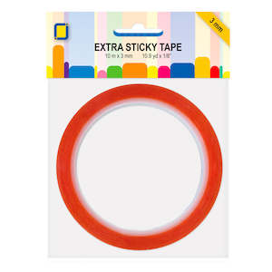 Jeje Products Double Sided Tape Extra Sticky 3mm